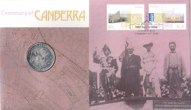 2013 Australia 20 Cents PNC (Canberra)